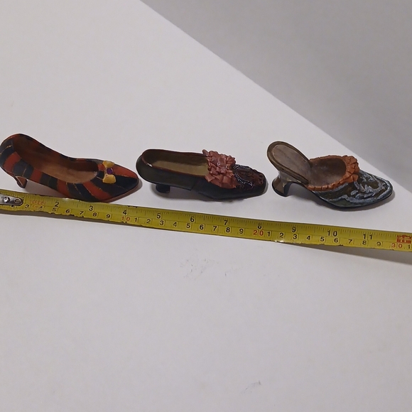 3 Vintage Miniature Shoes Dress Shoe Pump Heel - Picture 14 of 15